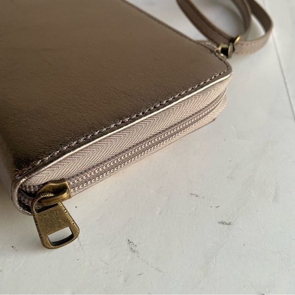 The Sak Small Purse Crossbody Shoulder Bag  Leather Tan Satchel CUTE! - Picture 6 of 14